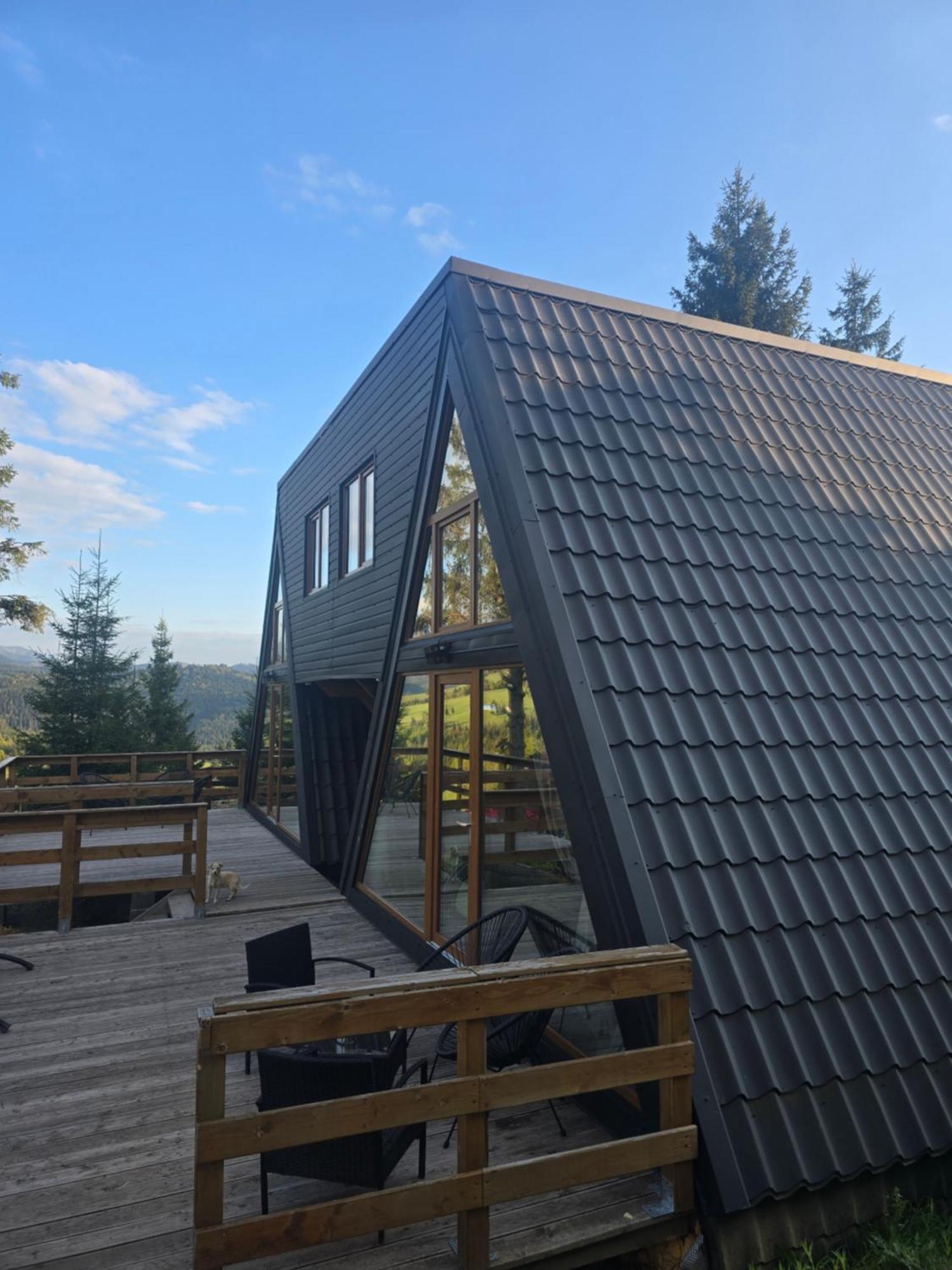 Cabane A-Frame Ceziade Tihuta Piatra Fântânele Exterior foto
